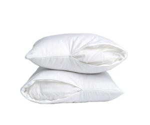 Quality Quilted 100% Cotton Pillow Case White Pillow Protector Covers With Hidden Zipper wholesale