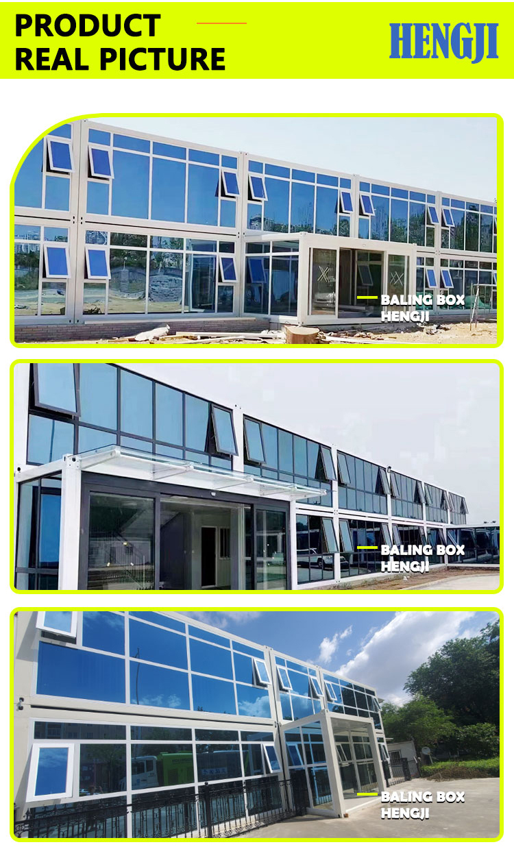 Convenient Sandwich Panel Wall Flat Pack Prefab Houses For Construction Site Easy Setup