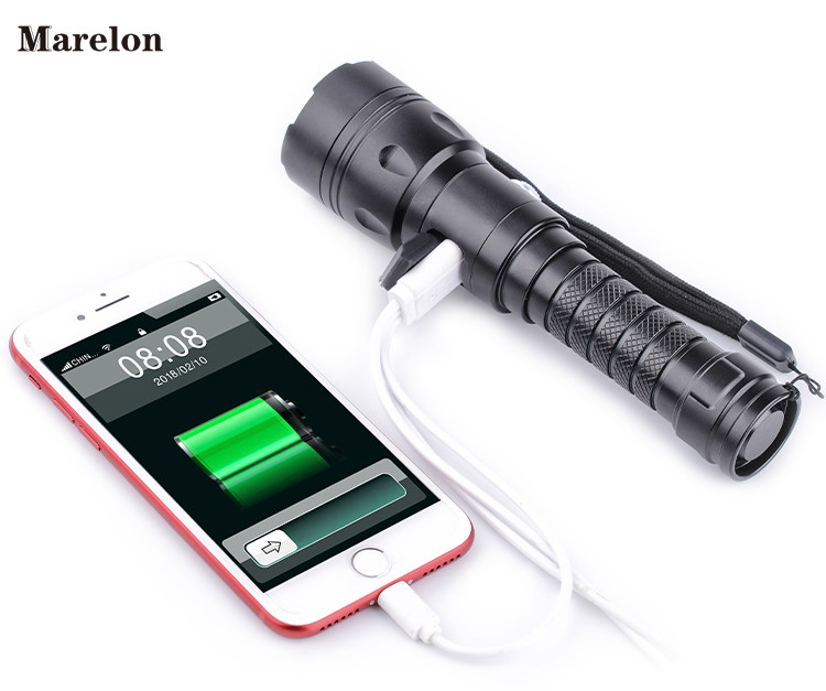 800 Lumens LED Emergency Flashlight USB Charging For Indoor / Outdoor