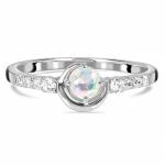 Glamour Hot Fashion Natural Rainbow Moonstone Women 925 Sterling Silver Jewelry