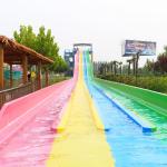 Outdoor Playground Rainbow Water Slide Child Friendly Humanization Design