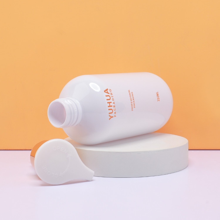 Skincare Packaging Plastic Round Bottle 120ml 250ml 300ml Shampoo Packaging