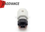 Dual Slot Light Gray Electrical Female Connector 2 Pin For Truck Bus 1 Year