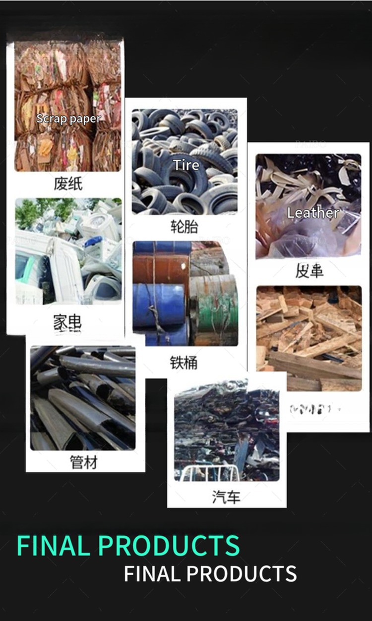45kW Scrap Metal Shredder Machine for Recycling Aluminum Cans and Copper from Henan