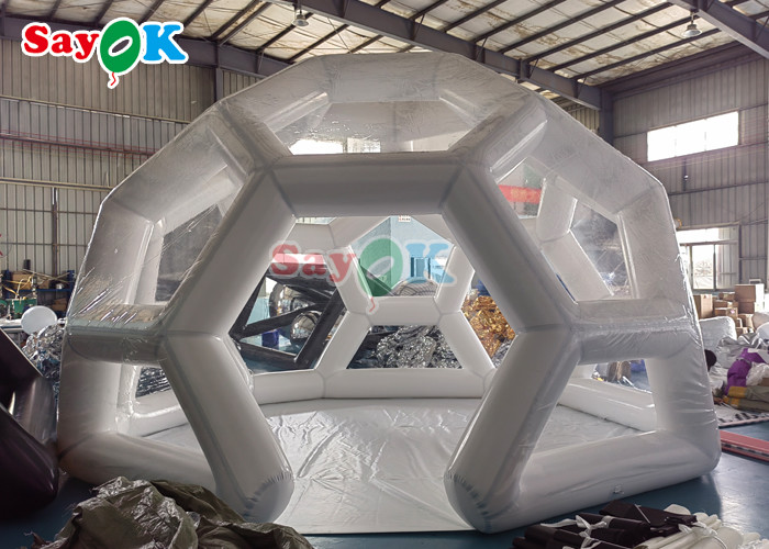 Football Shape Transparent Camping Tent Inflatable Bubble Soccer Dome Tent