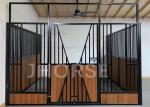 Easy Feeding System Dark Color Horse Stall Fronts For Pony