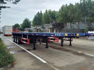 Quality Lowboy 20FT/40FT Container Carrier/Transport Semi-Trailer With Leaf Spring Suspension wholesale