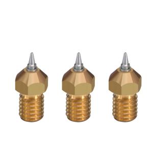 Quality Removable M6 Threaded 0.3mm 0.5mm E3D Brass Nozzle Stainless Steel wholesale