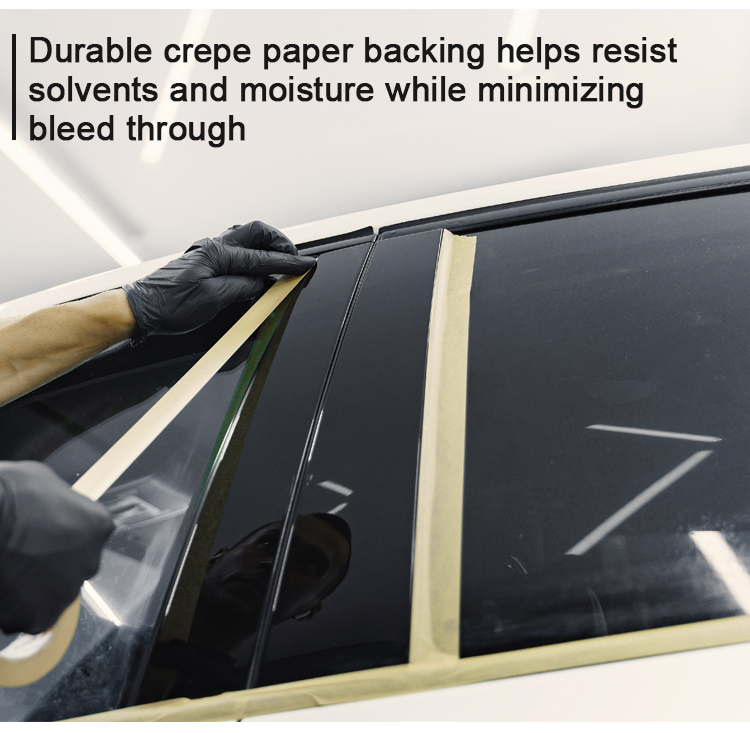 High Temperature Automotive Pre Painters Masking Tape For Car Painting Anti UV