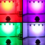 IP33 LED Par Light 54pcs 3W RGBW Stage Zoom Wash Moving Head For DJ Bar Club
