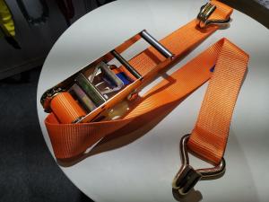 Quality Heavy Duty Ratchet Tie Down 100mm Width Bs 10t Accroding To En12195-2 standard wholesale