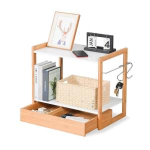 Quality Wooden Bamboo Mdf Household Storage Shelf Display Racks wholesale