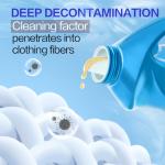 5 in 1 Liquid Laundry Detergent Stain Odor Remover Fabric Softener Color