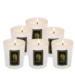 Christmas Gift Colorful Scented Candle Jar Frosted Glass Candle Jar For Home /