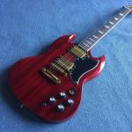 Custom Grand Solid Mahogany Body Electric Guitar Gold Hardware Tune-o-Matic