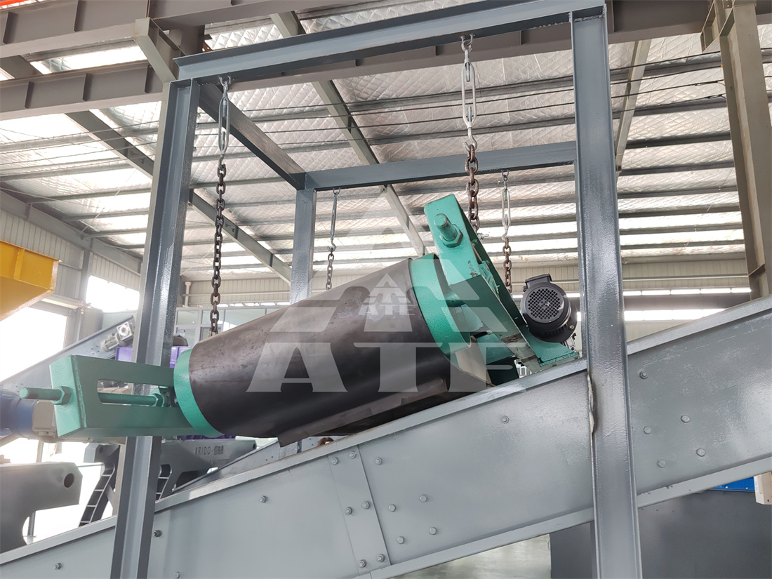Rotary Drum Type Magnetic Separator 100t/H-500t/H Dry Magnetic Separator
