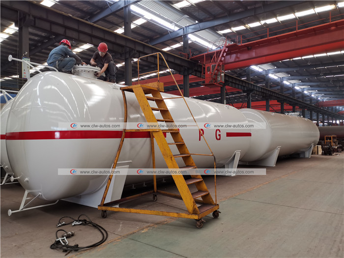 50cbm 25mt 25tons LPG Storage Tanks Gas Filling Plant Tank for Cooking Gas Cylinder Filling Station