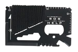 Quality 11-in-1 multifunctional credit card survival knife camping tool wholesale