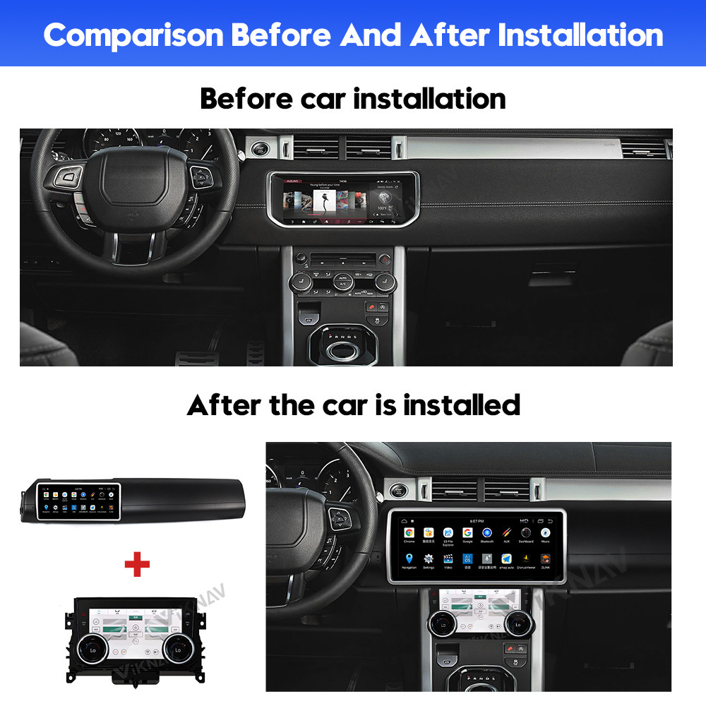 L551 L538 Range Rover Car Stereo Android 9 System Built In WiFi
