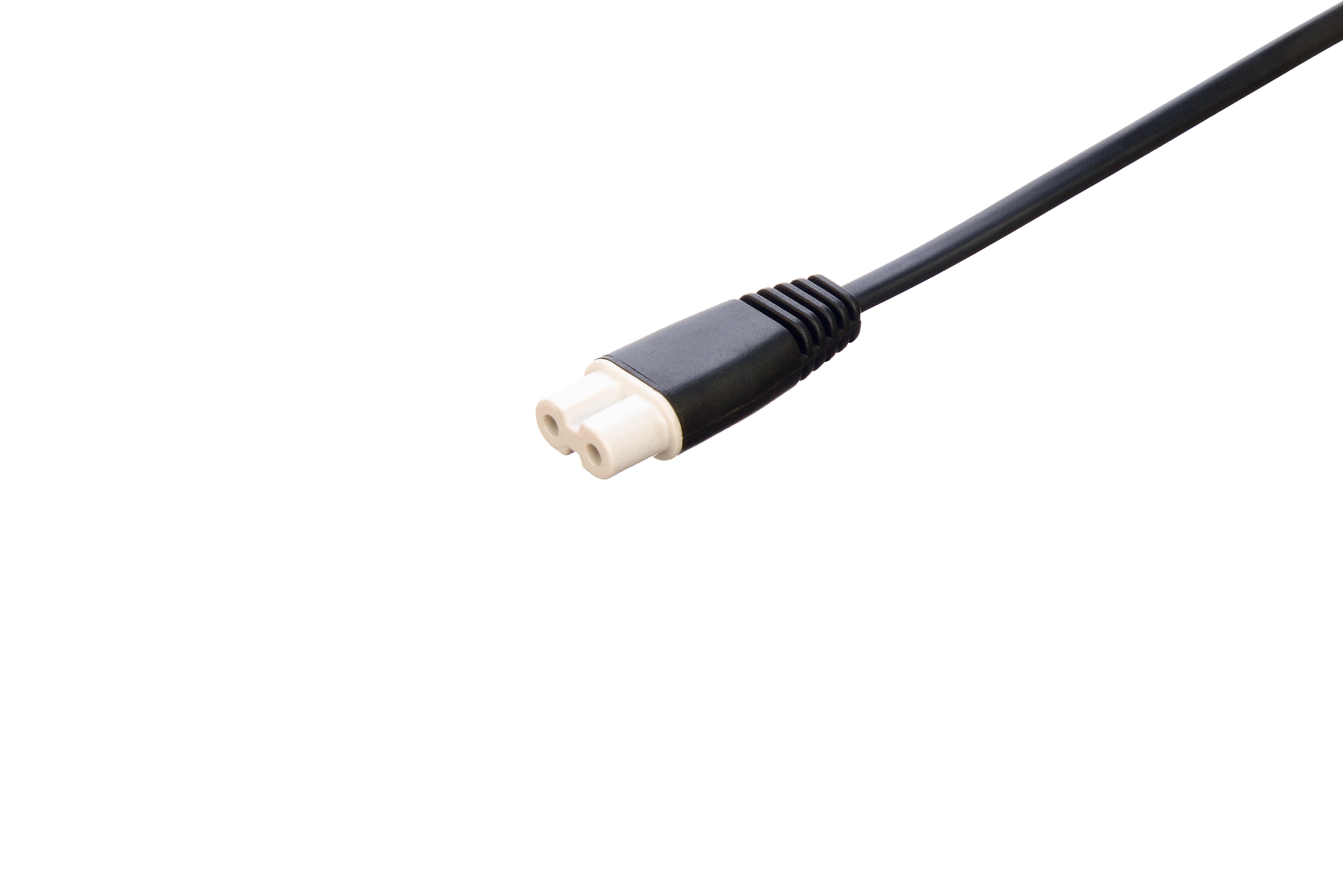 2.5A 2 Pin Plug Power Cords Black Kettle Plug with Connector or Socket Oxygen Free Bared Stranded Copper Conductor