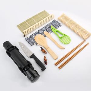 Quality Healthy Sushi Rolling Mats , Handmade Bamboo Sushi Kit Polished Cuisine wholesale