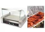 9 Sticks Grill Snack Food Processing Equipment / Commercial Hot Dog Rack Heater