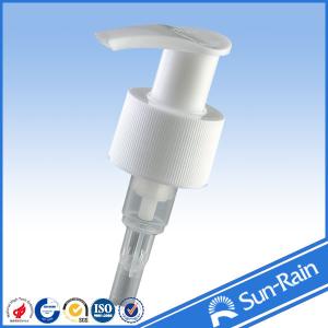Quality 24mm cosmetic plastic lotion pump with ribbed closure wholesale