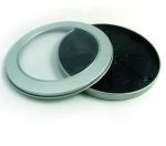 round metal CD tin holder