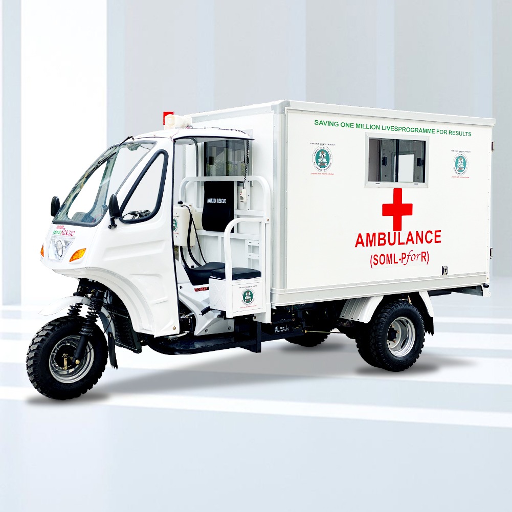 Electric Tricycle Ambulance with Closed Body Type and 800W Motor DY200ZK-A