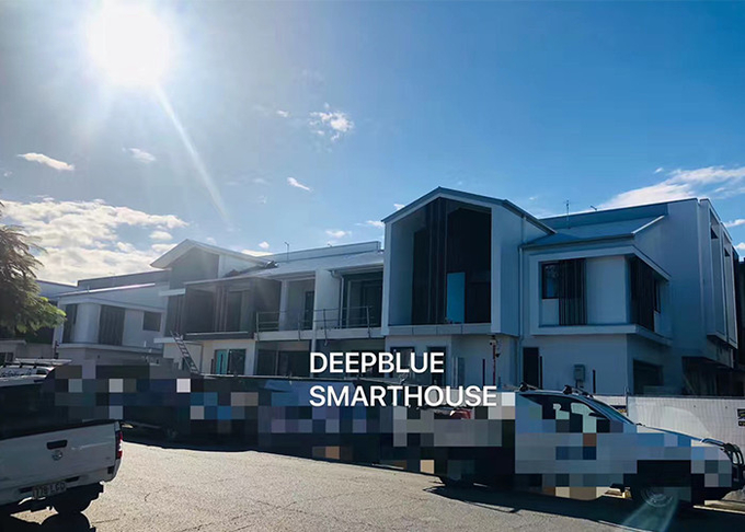 Prefab Apartment Buildings / 3 Storey Prefabricated Buildings With Light Steel Frame House