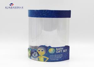 Quality Semicircular Plastic Cylinder Packaging Tubes Unique Design For Bath Gift Set wholesale