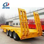 4 Axles 100-120 Ton Electric Station Lowbed Lowboy Semi Trailer for Heavy Load