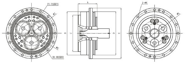 Ultra Precise Positioning RV Gear Reducer Drive Nabtesco RV -320a