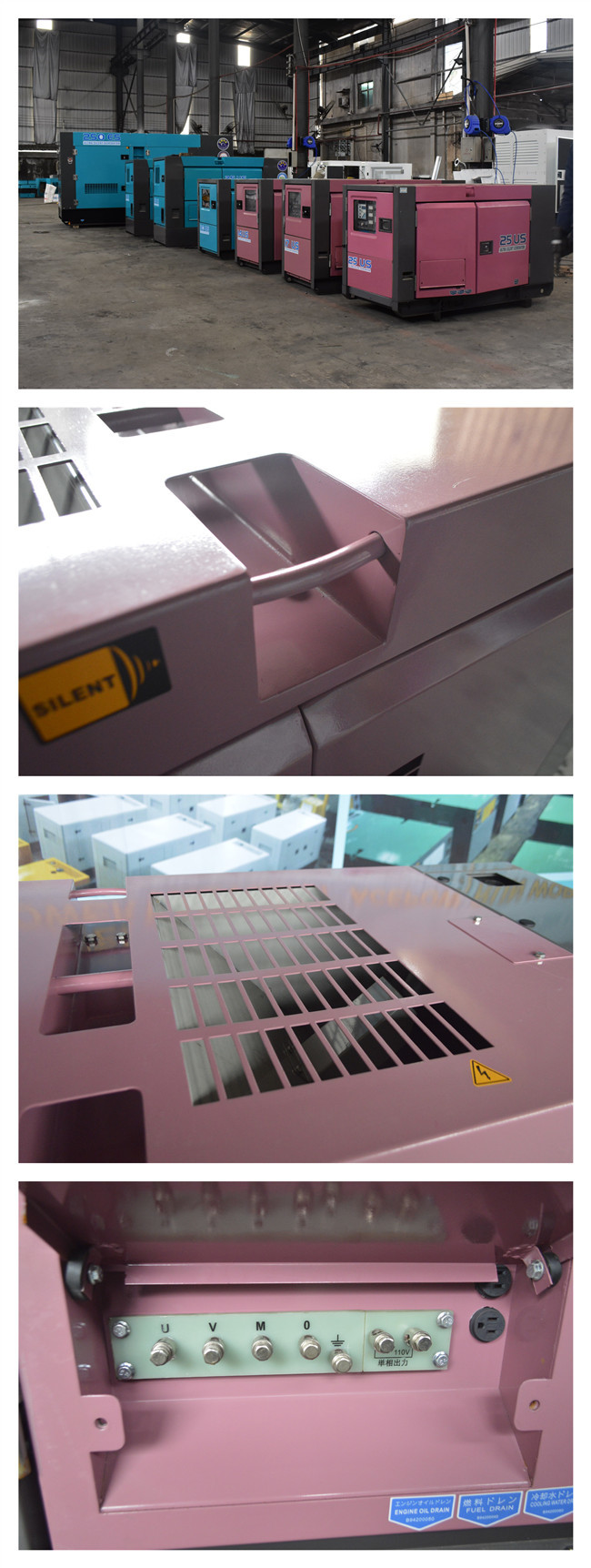 Water Cooled 8A 30KW 40KVA 3 Phase Generator