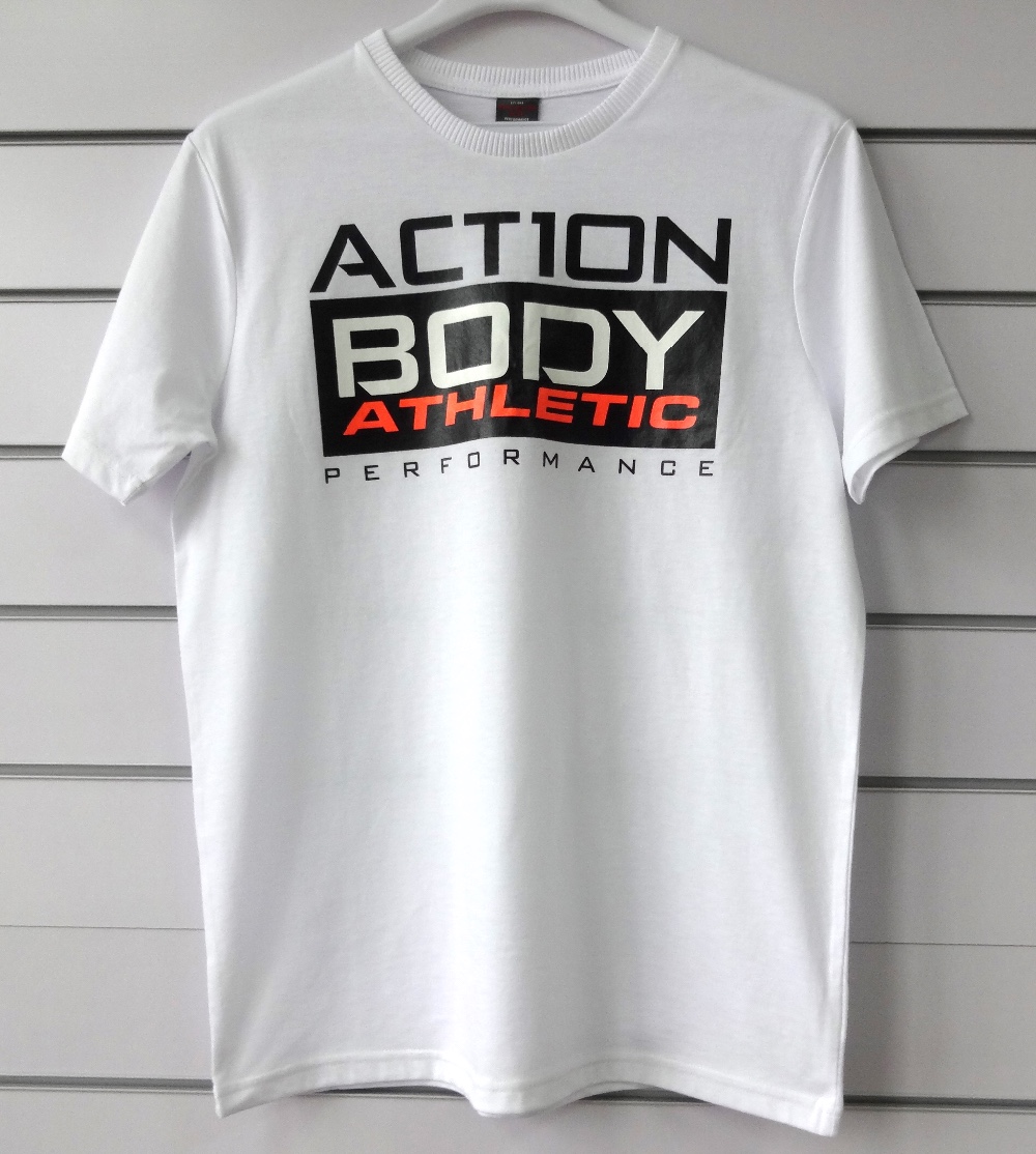 Quick Dry Men's Sports T-Shirt with Vibrant Fluorescent Print and Fabric Type