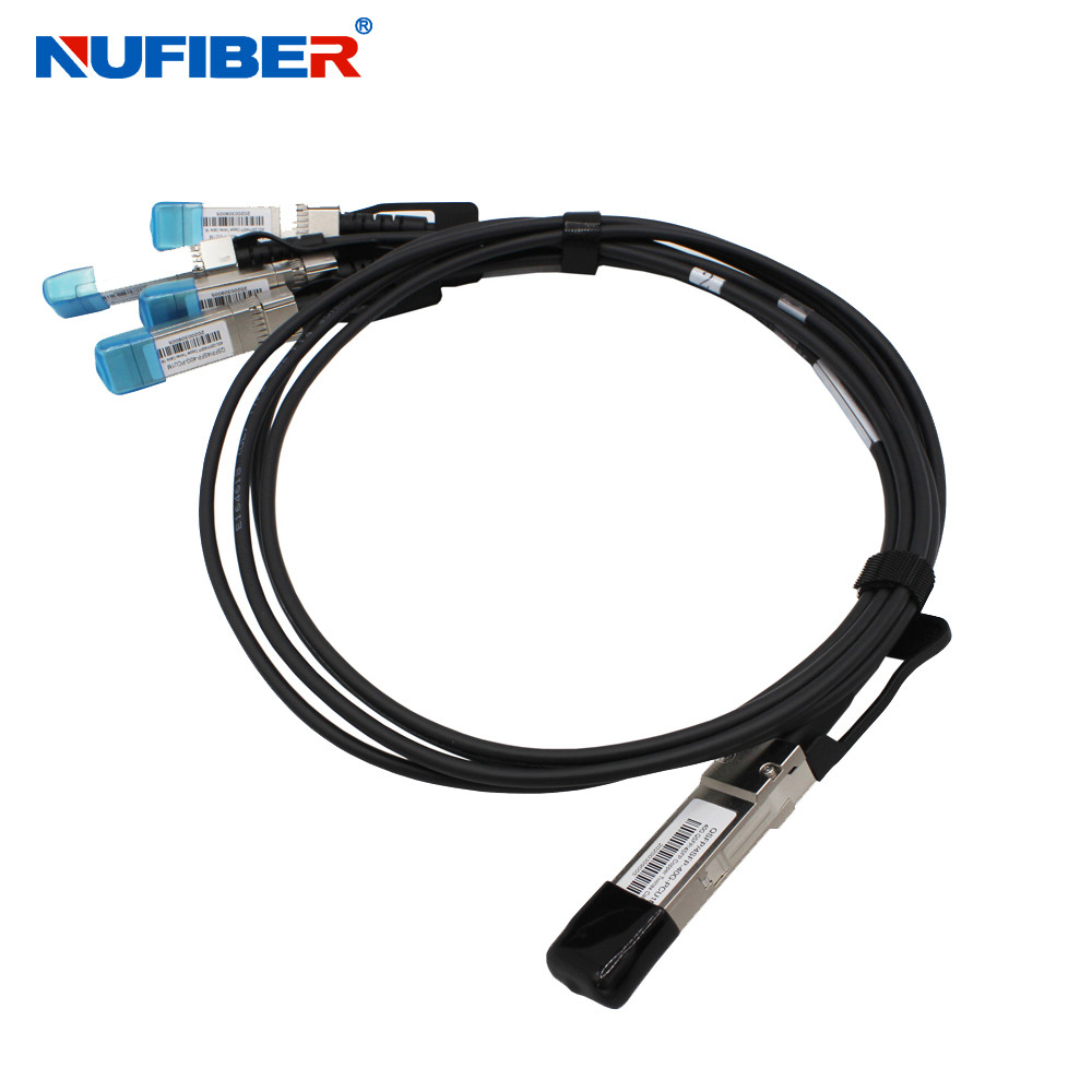 QSFP-4SFP-DxM 1M 30AWG Passive Direct Attach Copper Twinax Cable
