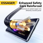 Zinc Alloy USB C Fast Charging Cable 60W 100W ESSAGER ES-X57 Series