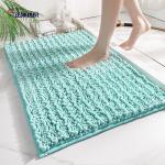 20"X32" Door Carpet Mats Stylish 1200gsm Microfiber Chenille 15mm TPR Non Slip