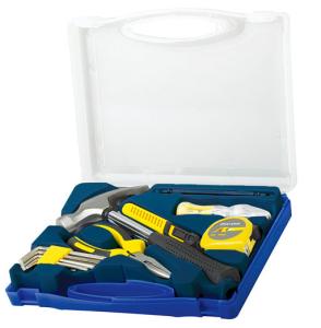 Quality 12 pcs household tool set ,with long nose pliers/hammer wholesale