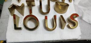 Quality Depth 42mm Decorative Metal Letters Mirror Polished 3D Lettering Signage IP67 wholesale