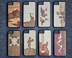 Ultra Slim Luxury Bamboo Wood iPhone Case Laser Personality Pattern OEM