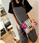 2016 new creative handmade embroidery exquisite fashion pu leather shoulder