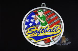 Quality Baseball Or Hockey Antique Silver Plating Custom Sports Medals Athletics Medals Antique Type wholesale