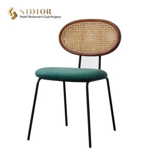 Quality 78cm Height Solid Wood Dining Chair With Metal Legs wholesale