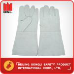 SLG-402G cow split leather welding gloves