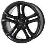 3850 OE Ford Replica Wheels Ford Edge 22 Inch Rims 2011-2014 Polished Black 63.4