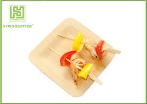 Quality 7 Inch Disposable Wooden Plates For Restaurant Use Fresh Fruit Tray 400pcs / Ctn wholesale