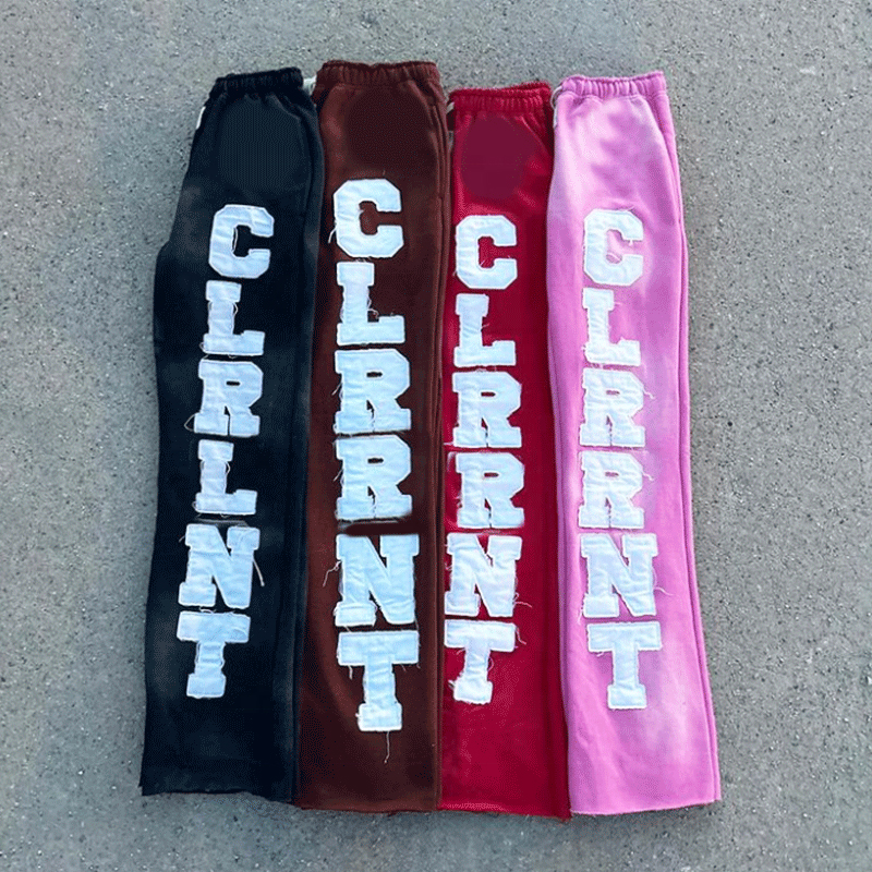 Customization Flared Jogging Pants Urban Wear Joggers Mens Streetwear Track Pants Windproof