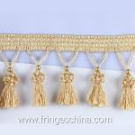 Handmade fashionable chain beads lace tassels fringes for curtain/sofa/pillow