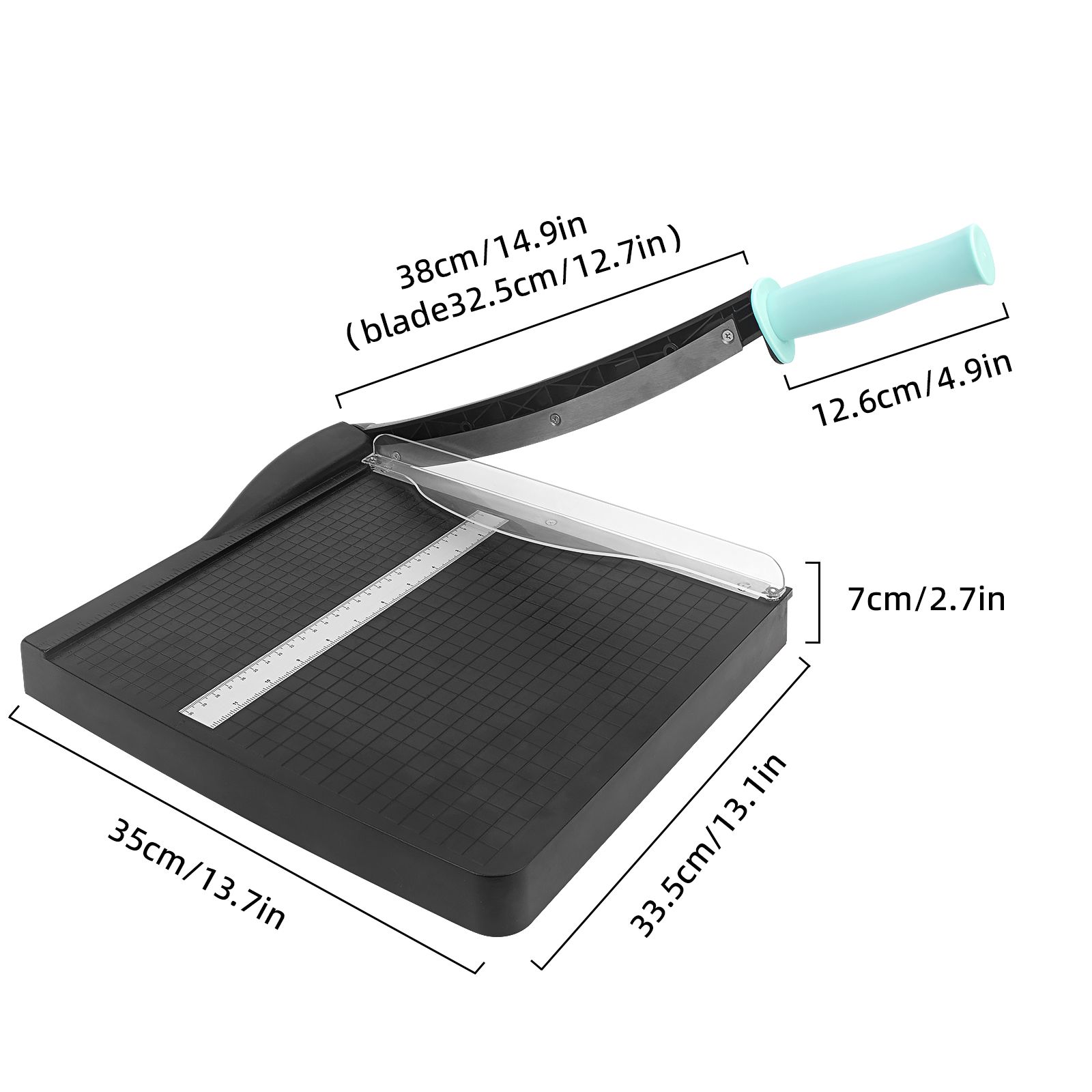 ZEQUAN A4 Paper Trimmer for Home Office School 12 Sheets Cutting Thickness Heavy Duty